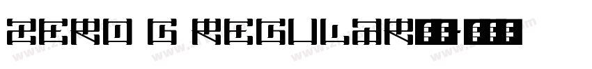 Zero G Regular字体字体转换 Zero G Regular字体字体转换